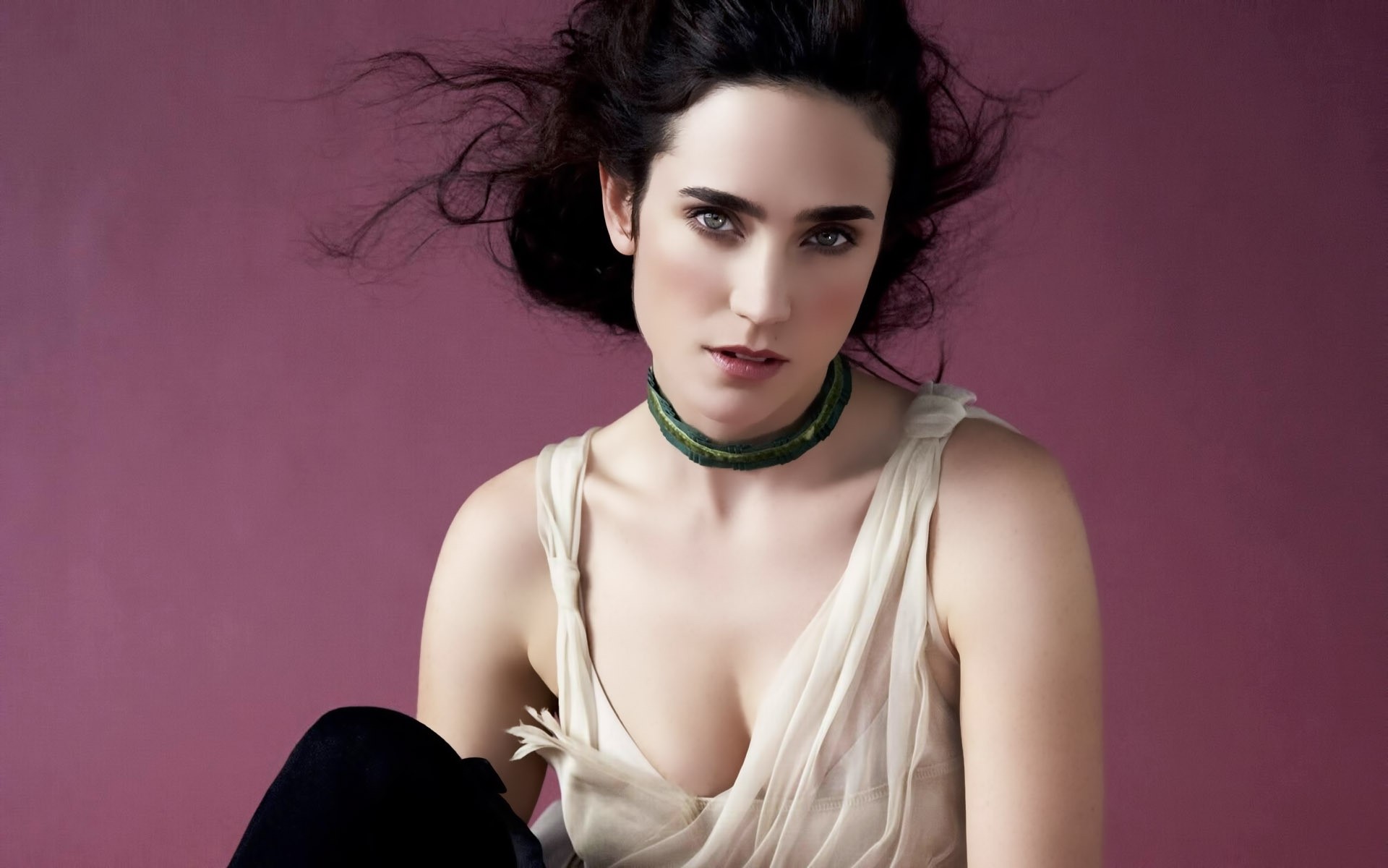 moda mujer retrato glamour modelo sexy chica elegante pelo bonita jennifer connelly actriz celebridad actrices de hollywood mujeres