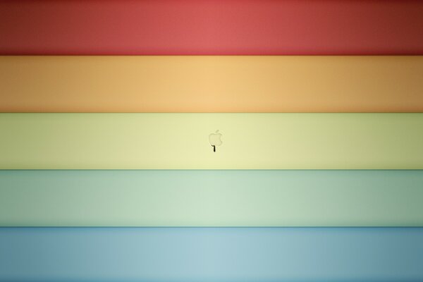Emblema de Apple en arco iris