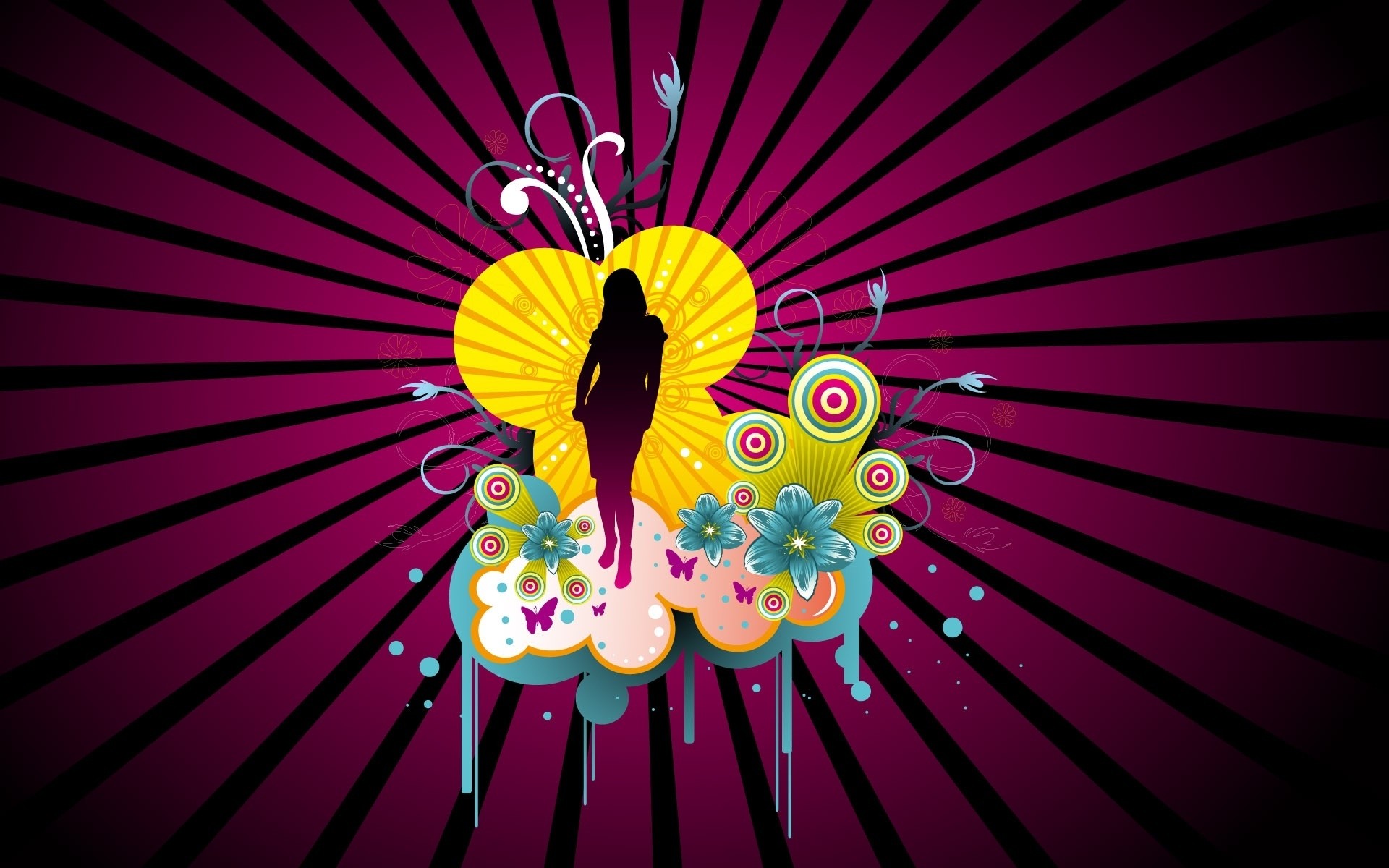 ilustración diseño escritorio resumen vector gráfico vacaciones silueta amor fondo