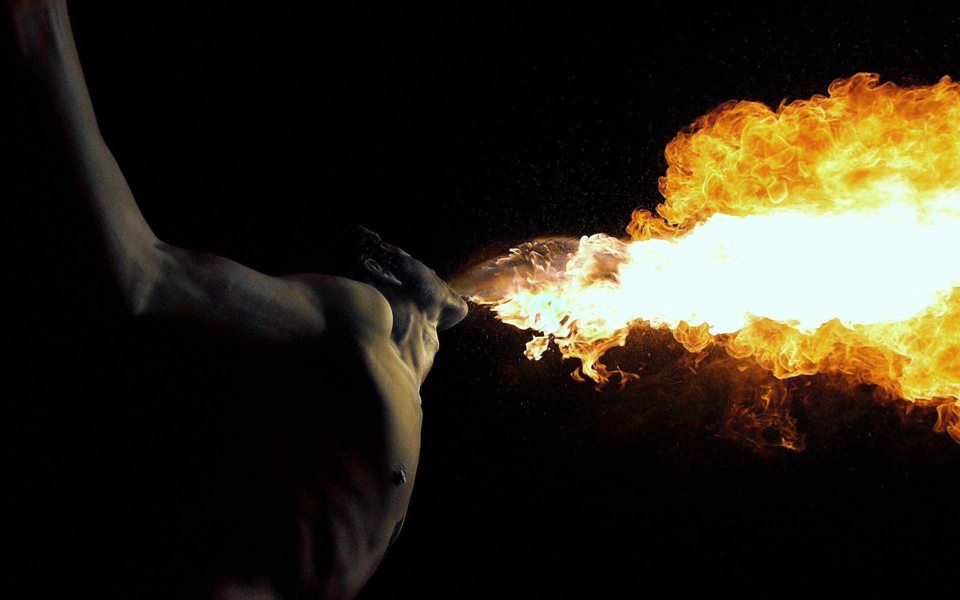 humo llama caliente uno