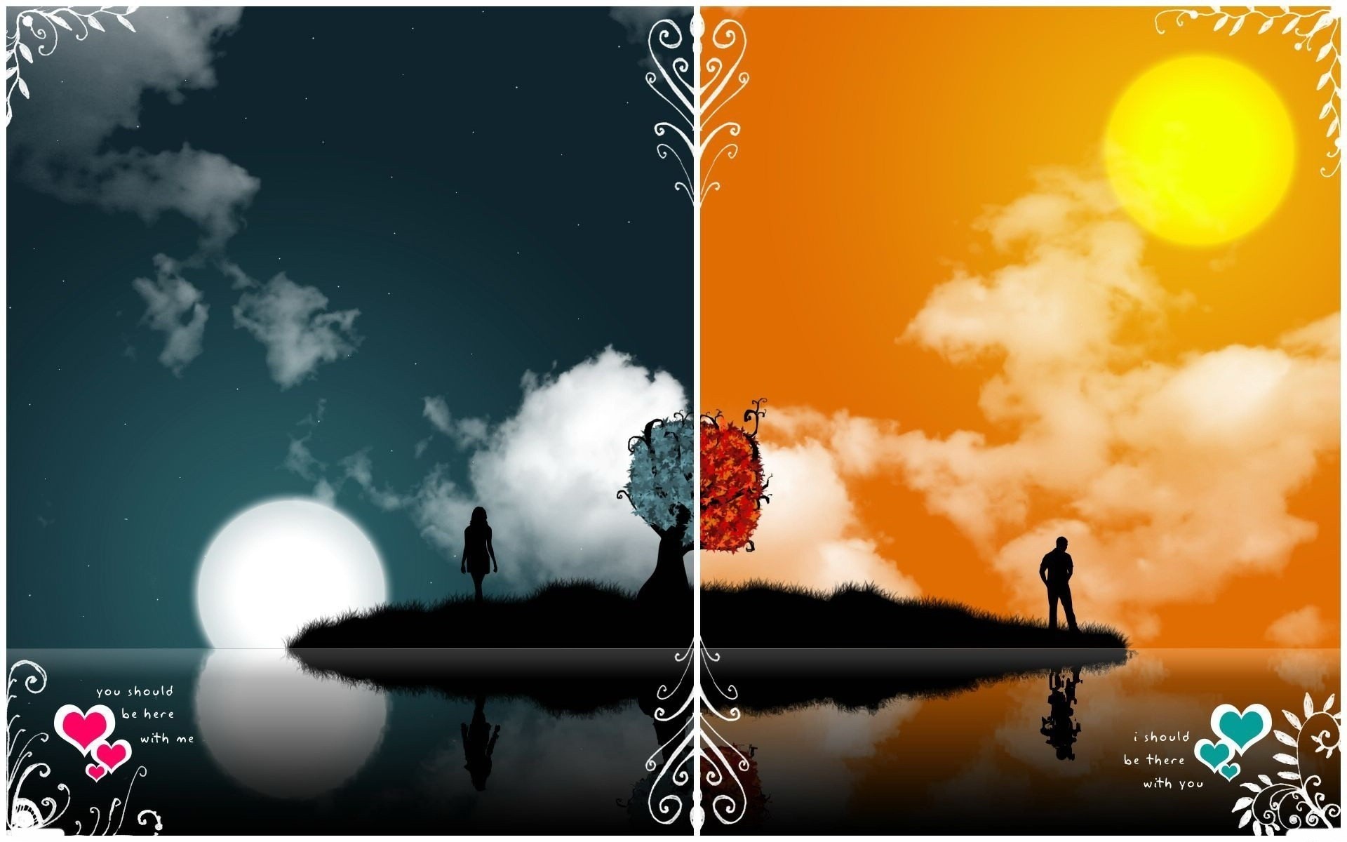 cielo silueta al aire libre puesta de sol sol naturaleza crepúsculo buen tiempo oscuro amor mensaje luna lago noche isla