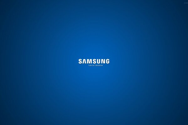 Logotipo de Samsung en un fondo monocromático