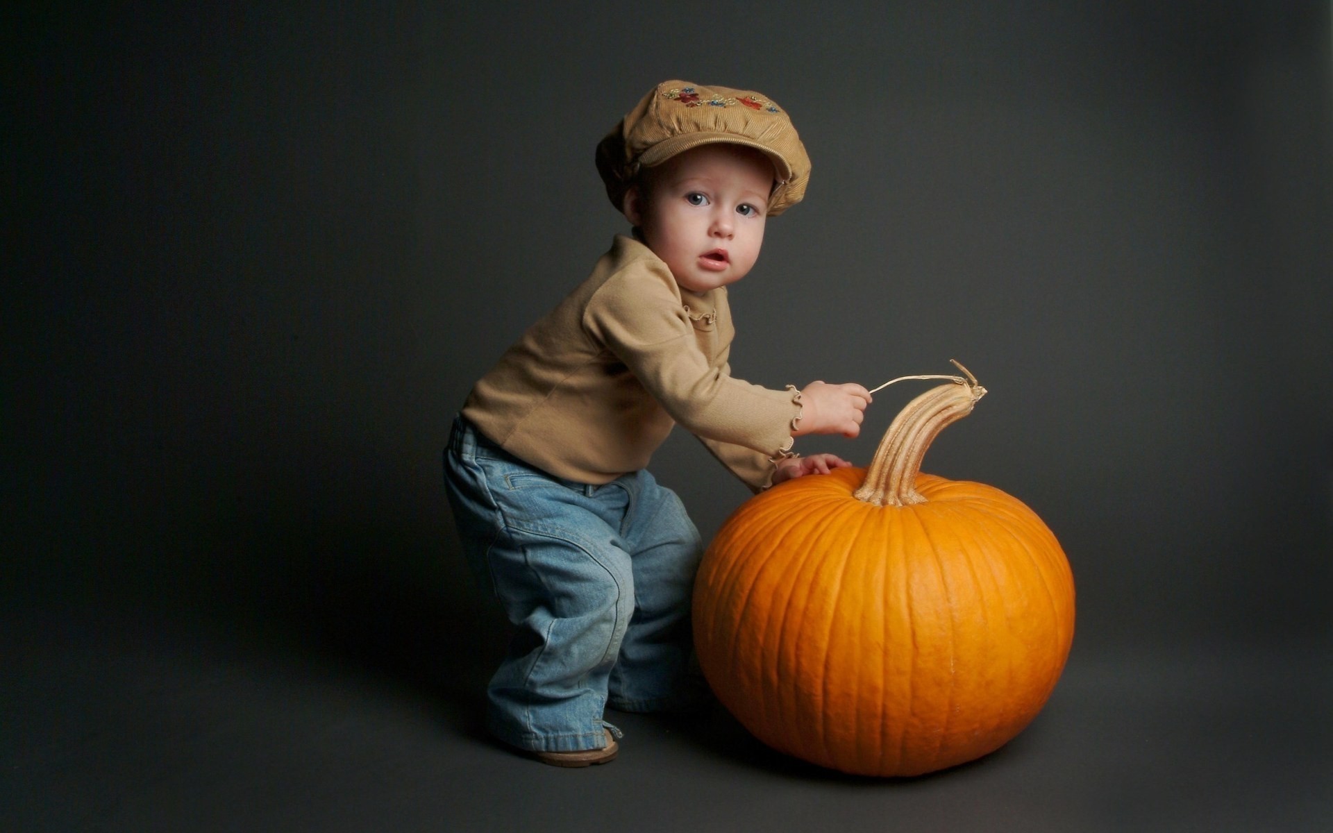 bebé solo desgaste otoño retrato halloween lindo calabaza bebé diversión foto niños divertido