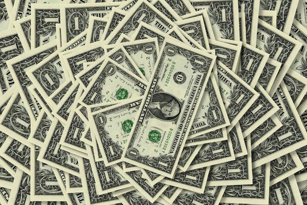Fondo dinero billetes cantidad dignidad un Dólar