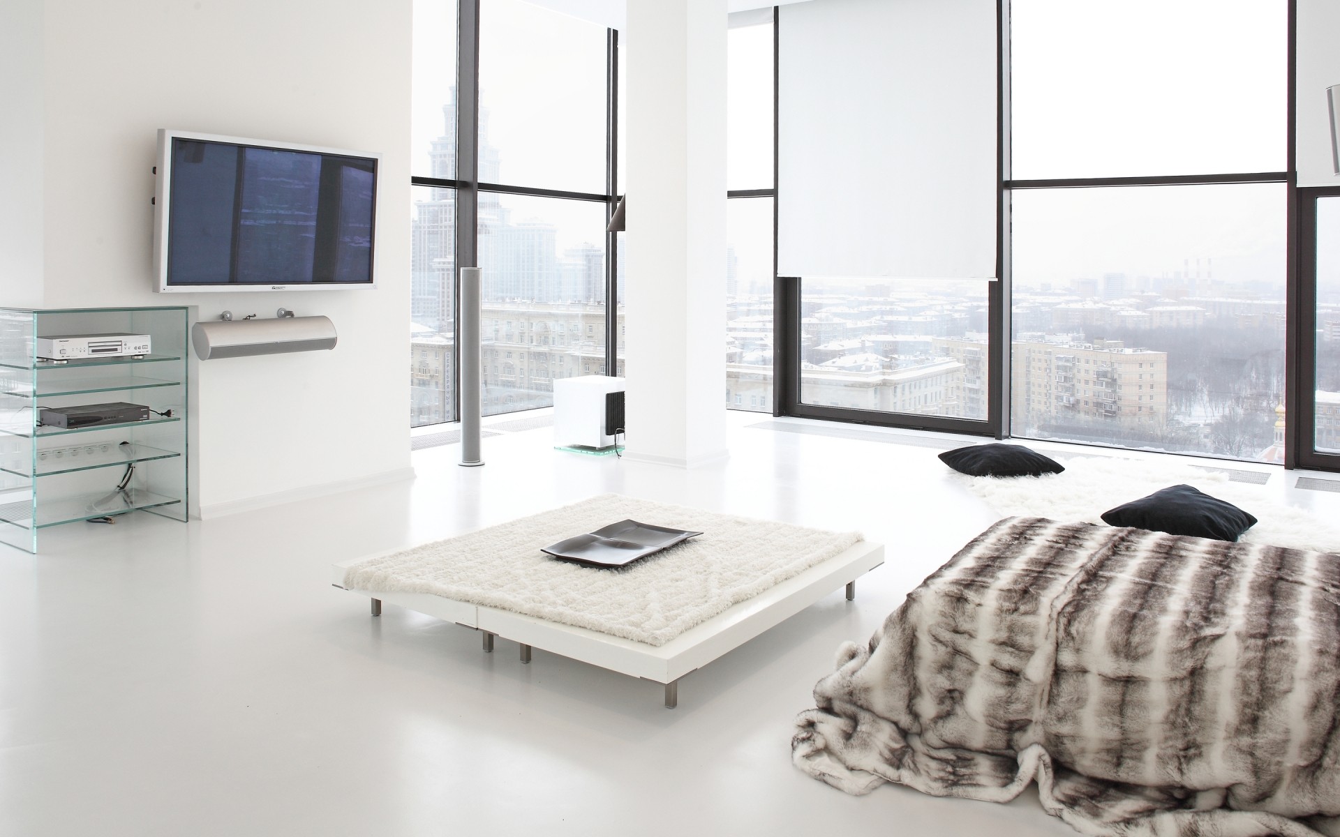 muebles interior habitación ventana moderno apartamento mesa interior piso lámpara lujo lugar alfombra casa diseño de interiores cama