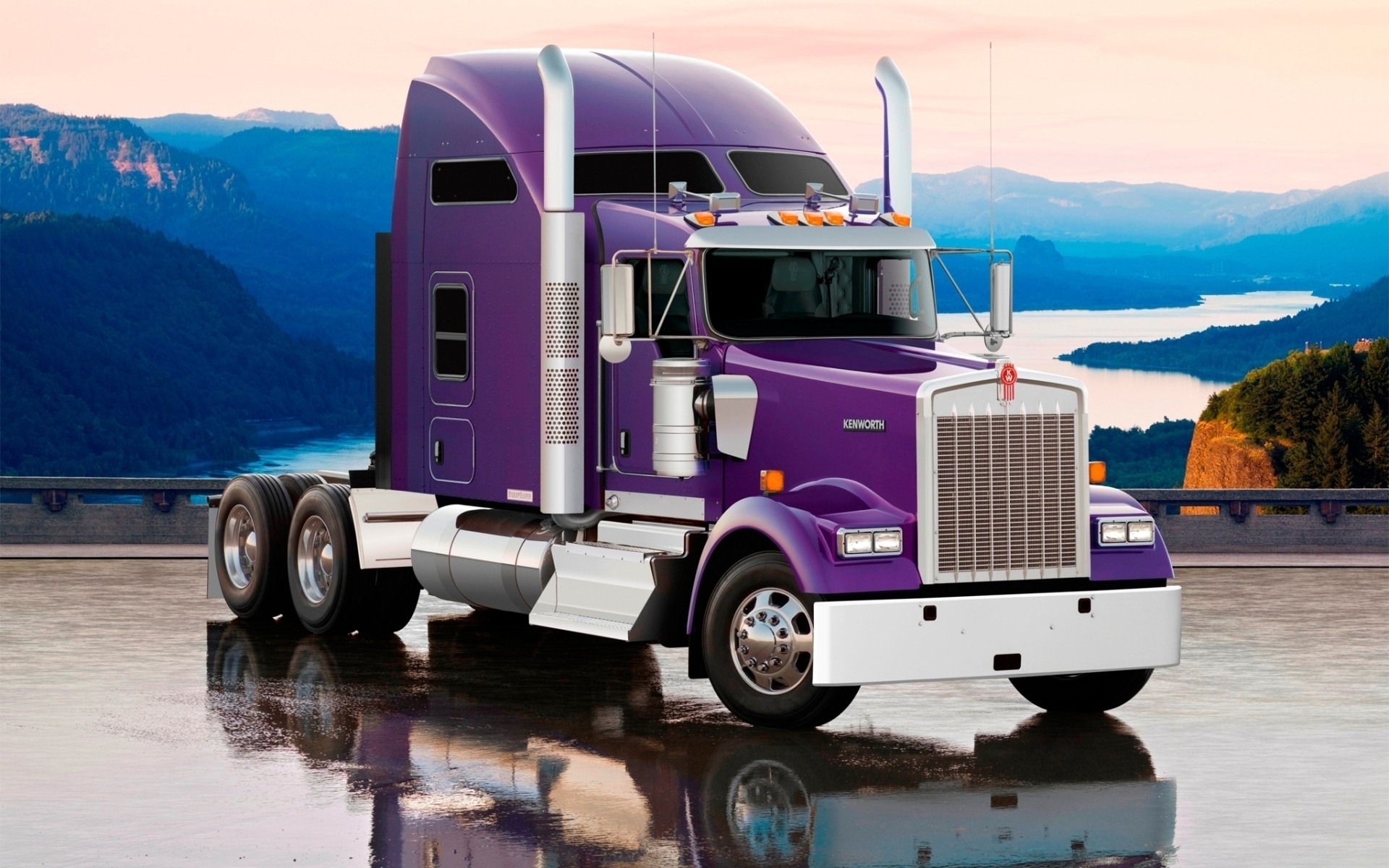 coche sistema de transporte viajes camión coche al aire libre agua kenworth w900l w900l camión kenworth coche gigante