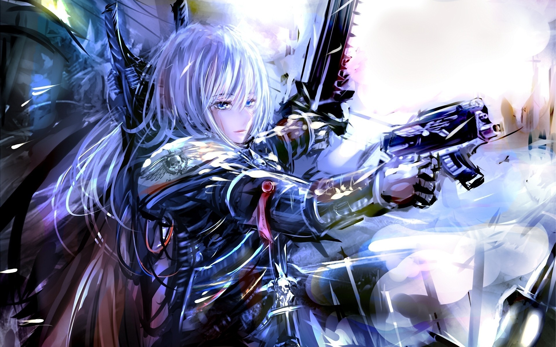 other games chica rubia armas equipo hermana de batalla