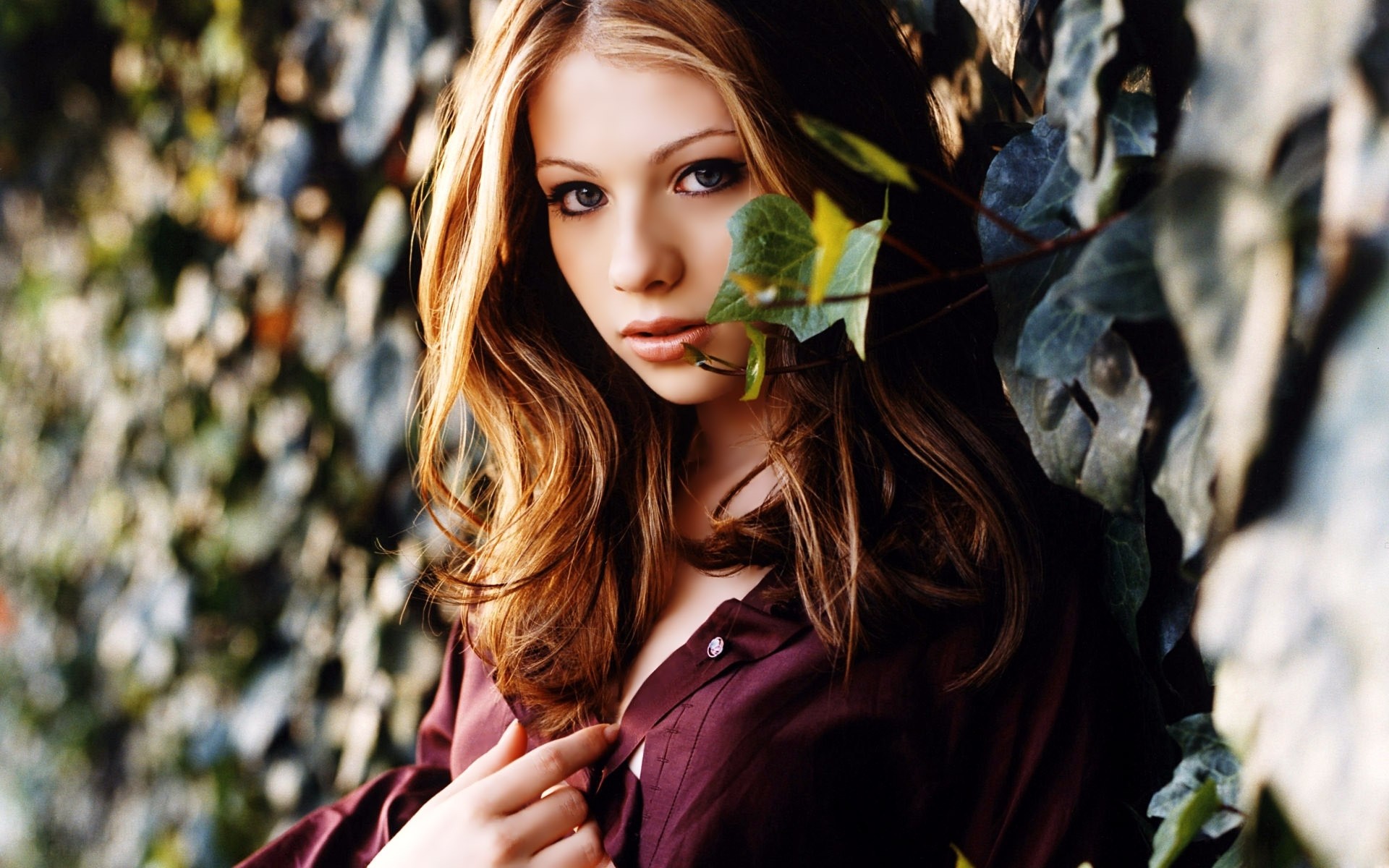 mujer chica moda modelo retrato hermosa al aire libre naturaleza otoño michelle trachtenberg celebridad celebridad celebridad
