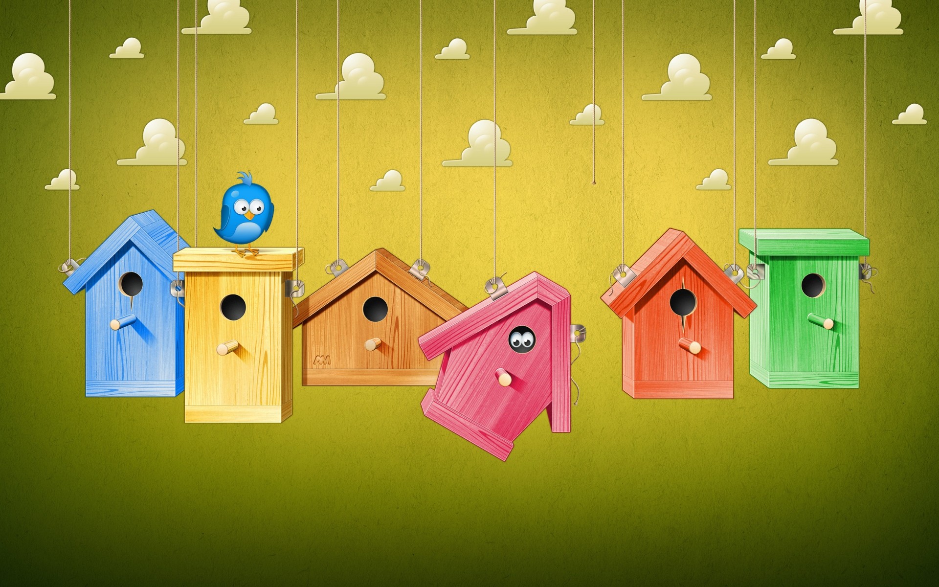 familia casa puerta madera pajarera caja habitación ilustración casas de aves