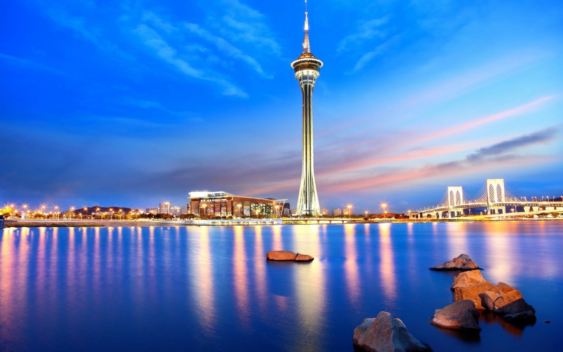 china arquitectura agua viajes ciudad crepúsculo puesta de sol cielo ciudad noche al aire libre casa skyline punto de referencia amanecer reflexión río urbano iluminación paseo marítimo macao eslovenia
