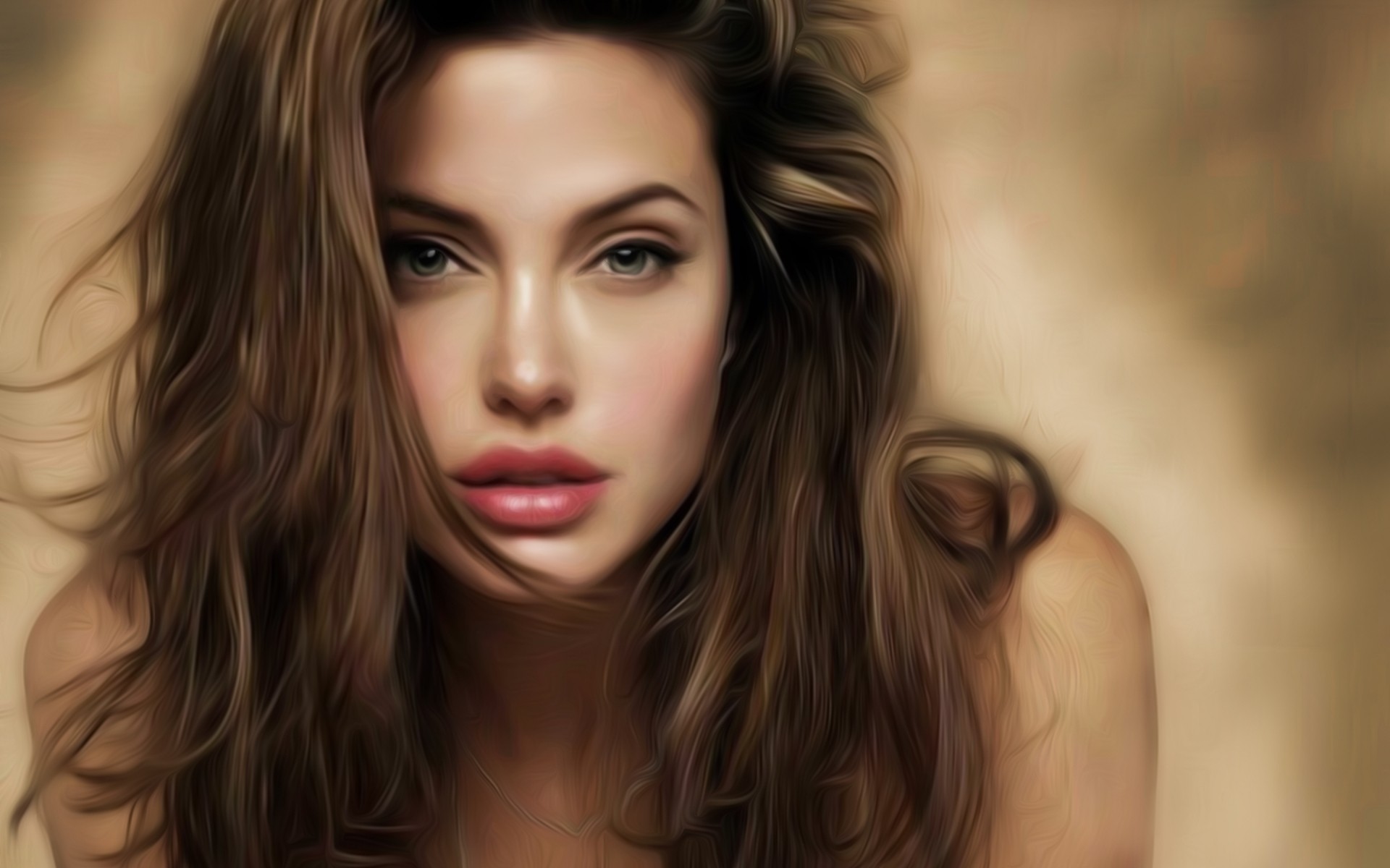 mujer moda sexy glamour ojo piel desnudo labios retrato chica bonita modelo cabello retrato de angelina jolie actriz actrices de hollywood celebridad hermosa