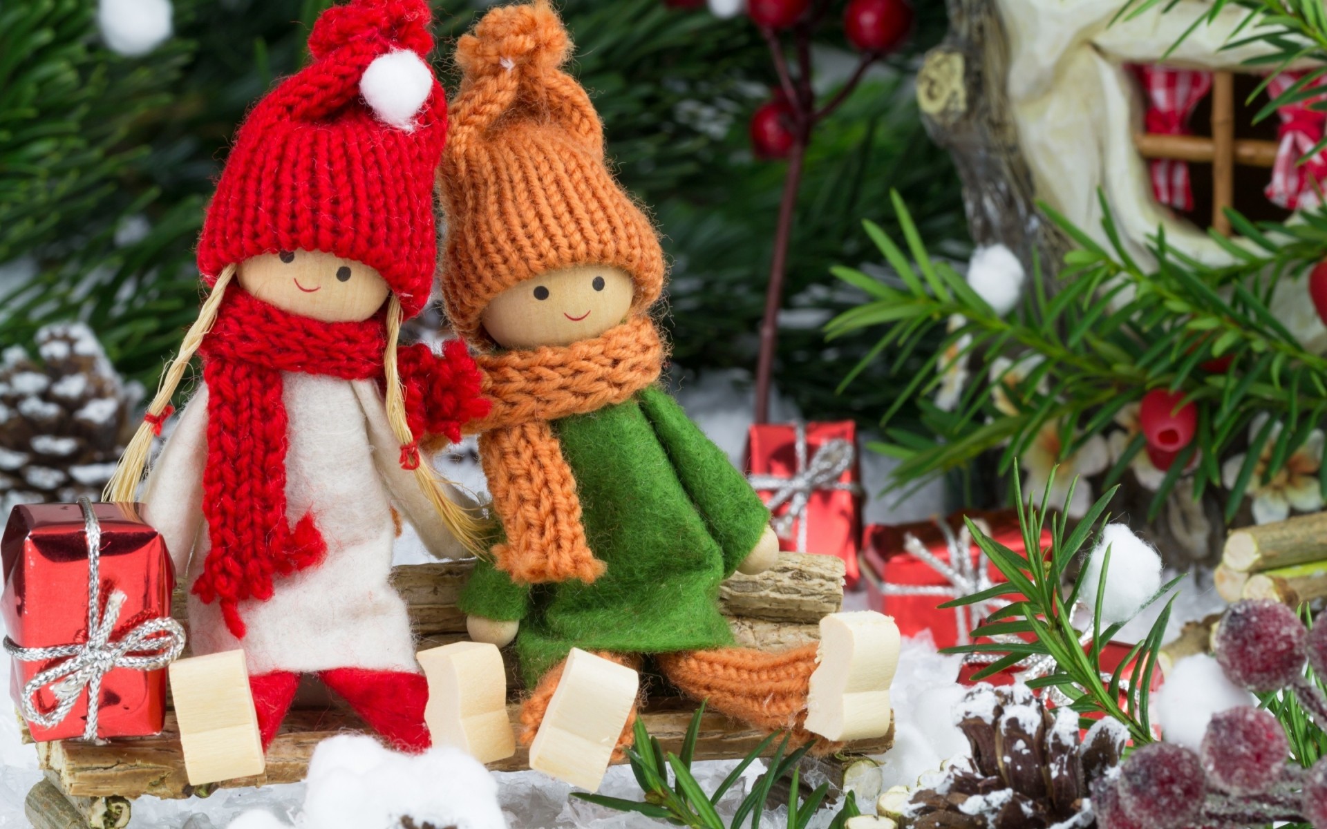 navidad invierno decoración vacaciones temporada árbol regalo muñeca juguetes