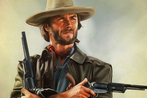 Pintado por Clint Eastwood en la imagen