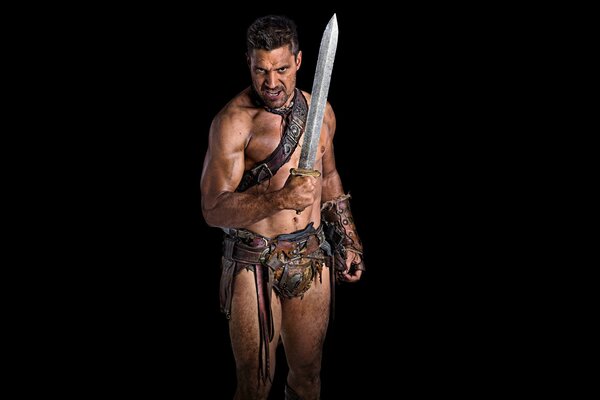 Bombeado stripper retrata gladiador