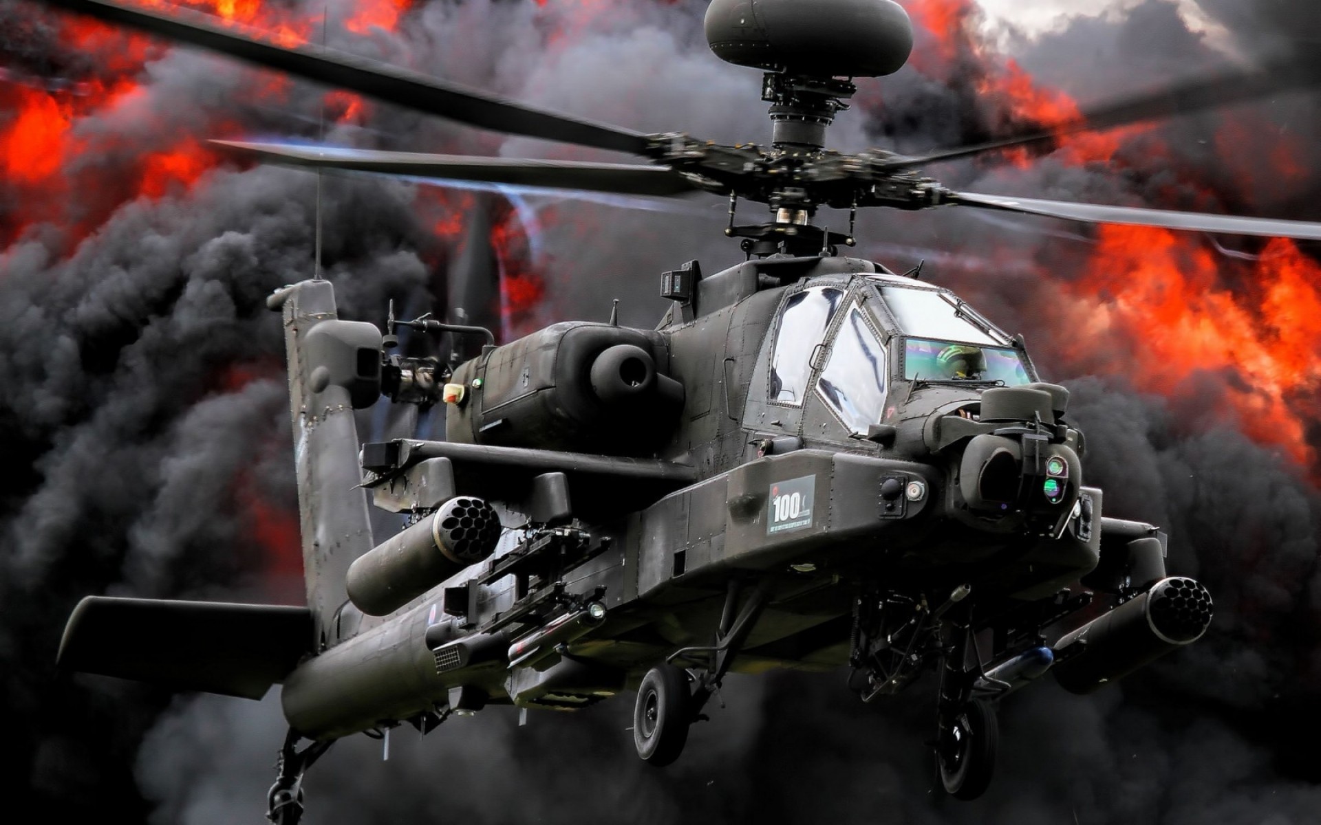 militar helicóptero coche llama guerra sistema de transporte armas ejército humo boeing ah-64 apache