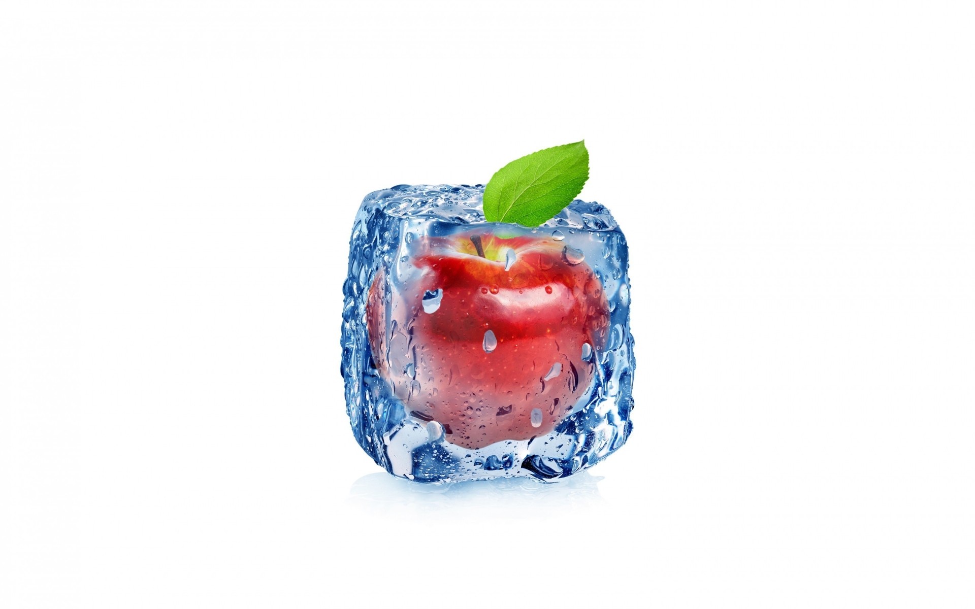 comida refresco fruta aislado dulce saludable frescura gota mojado epicuro dieta frío delicioso delicioso salud escritorio baya fresa rebanada manzana cubo de hielo congelado hielo