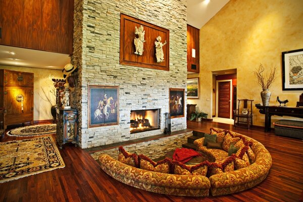Amplio y caro Apartamento con chimenea