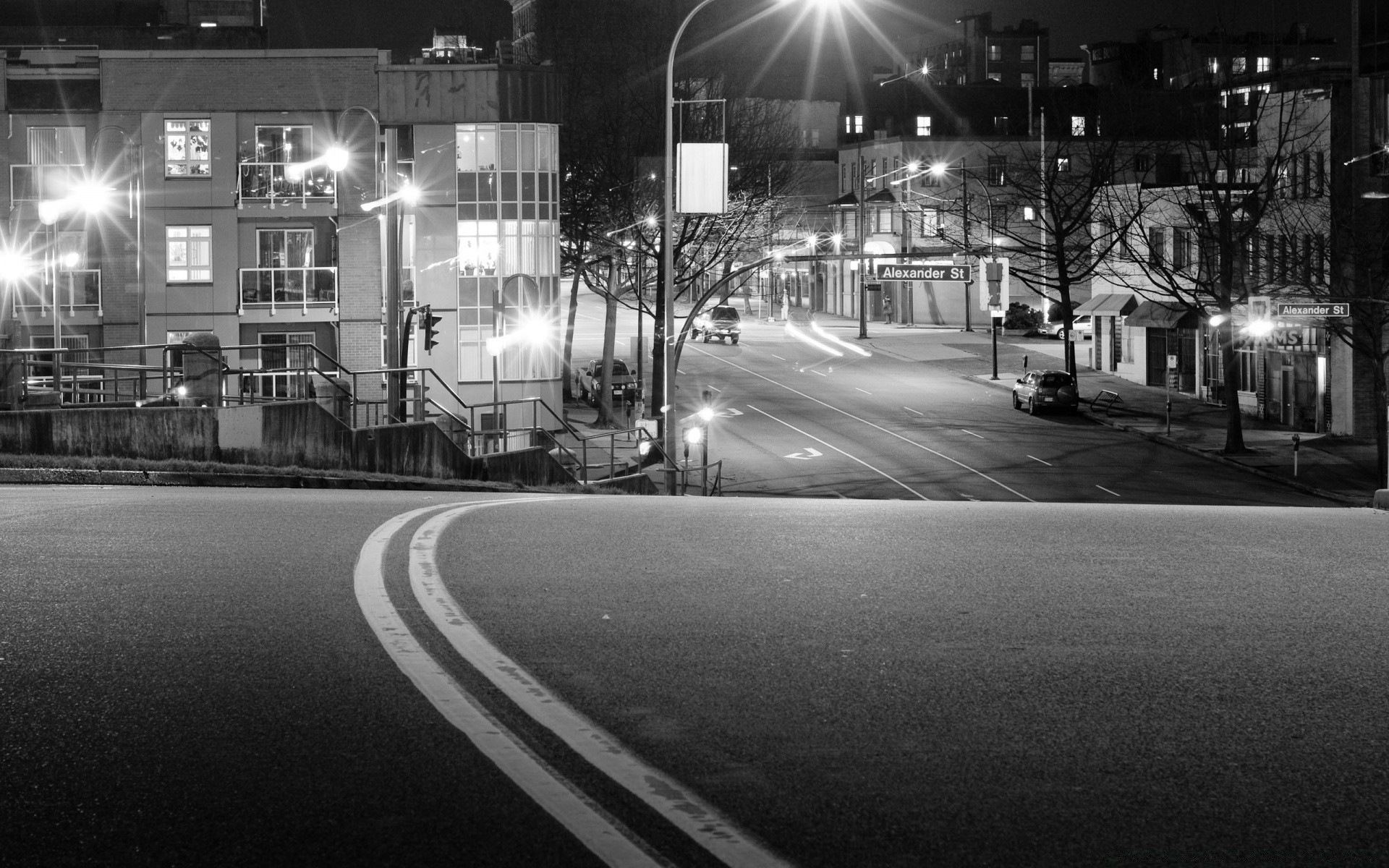 blanco y negro calle coche desenfoque carretera sistema de transporte monocromo tráfico ciudad autobús carretera urbano centro de la ciudad coche viajes luz fotografía