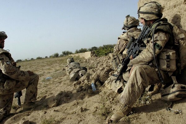 Equipo especial del ejército en vacaciones foto