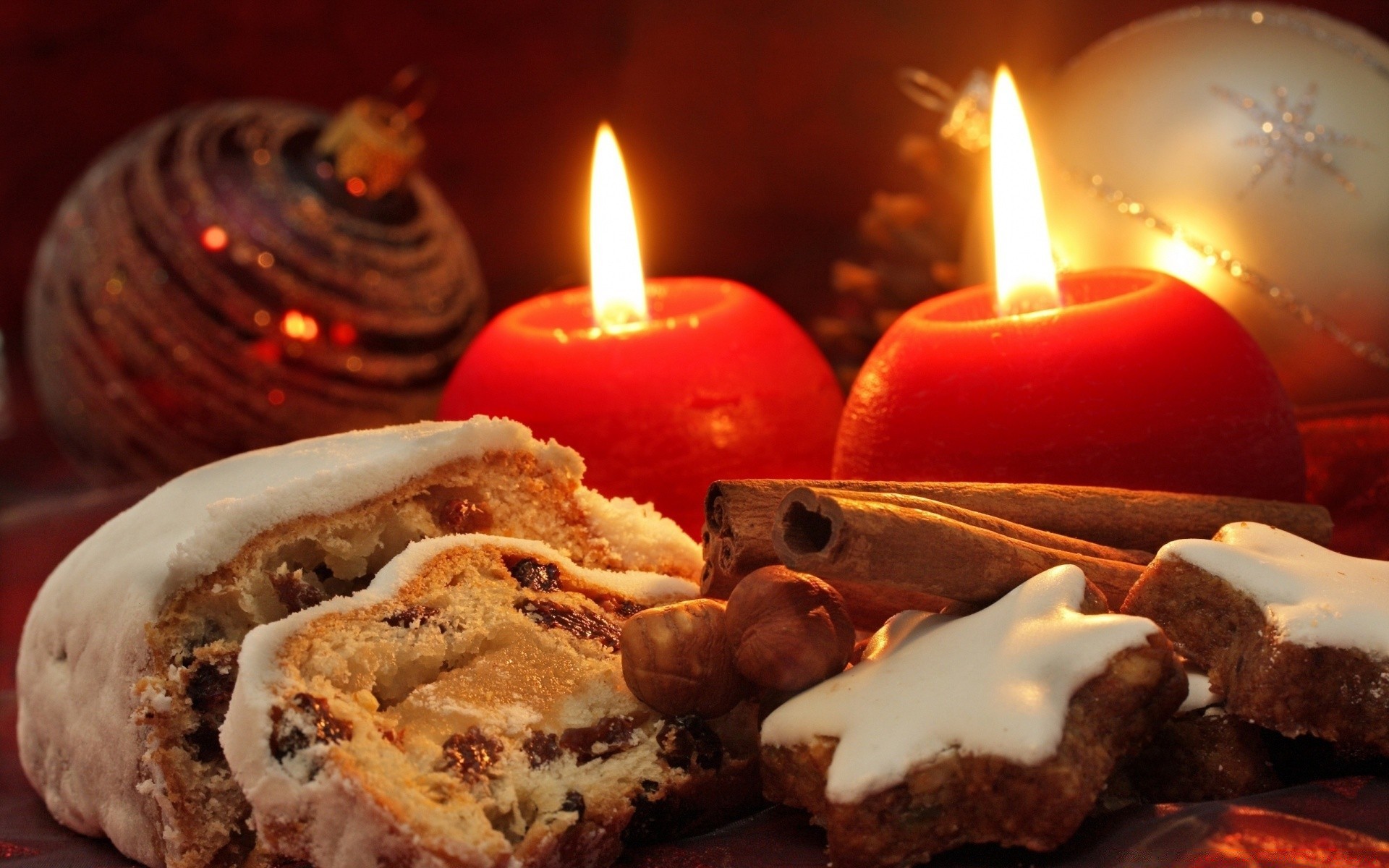 postres vela llama comida navidad