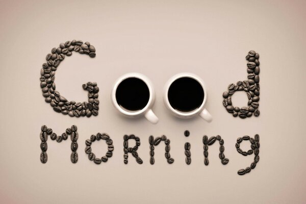 Buenos días de granos de café
