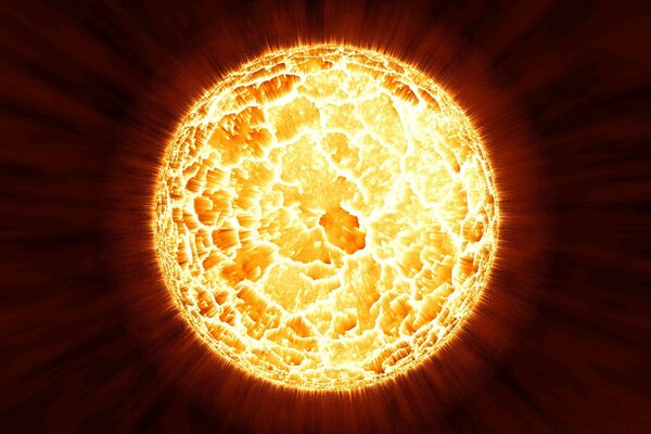 Un sol enfurecido que refleja la actitud de ensuciar la naturaleza