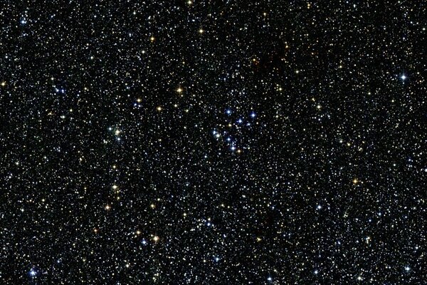 Cielo negro estrellado. Cosmos