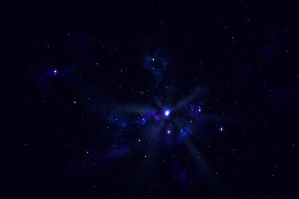 Estrellas en el cielo despejado de la noche