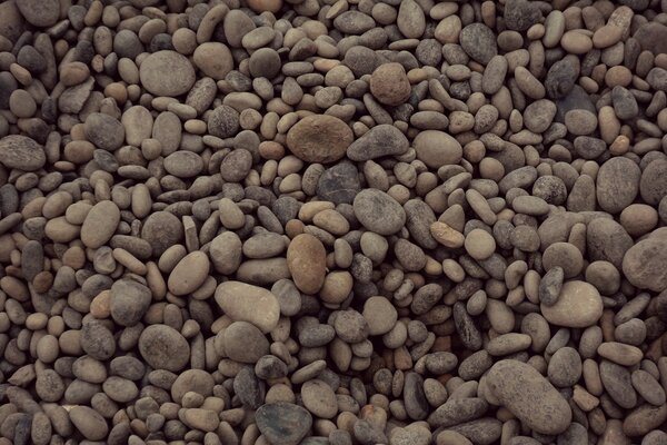 Foto de texto de guijarros en la playa