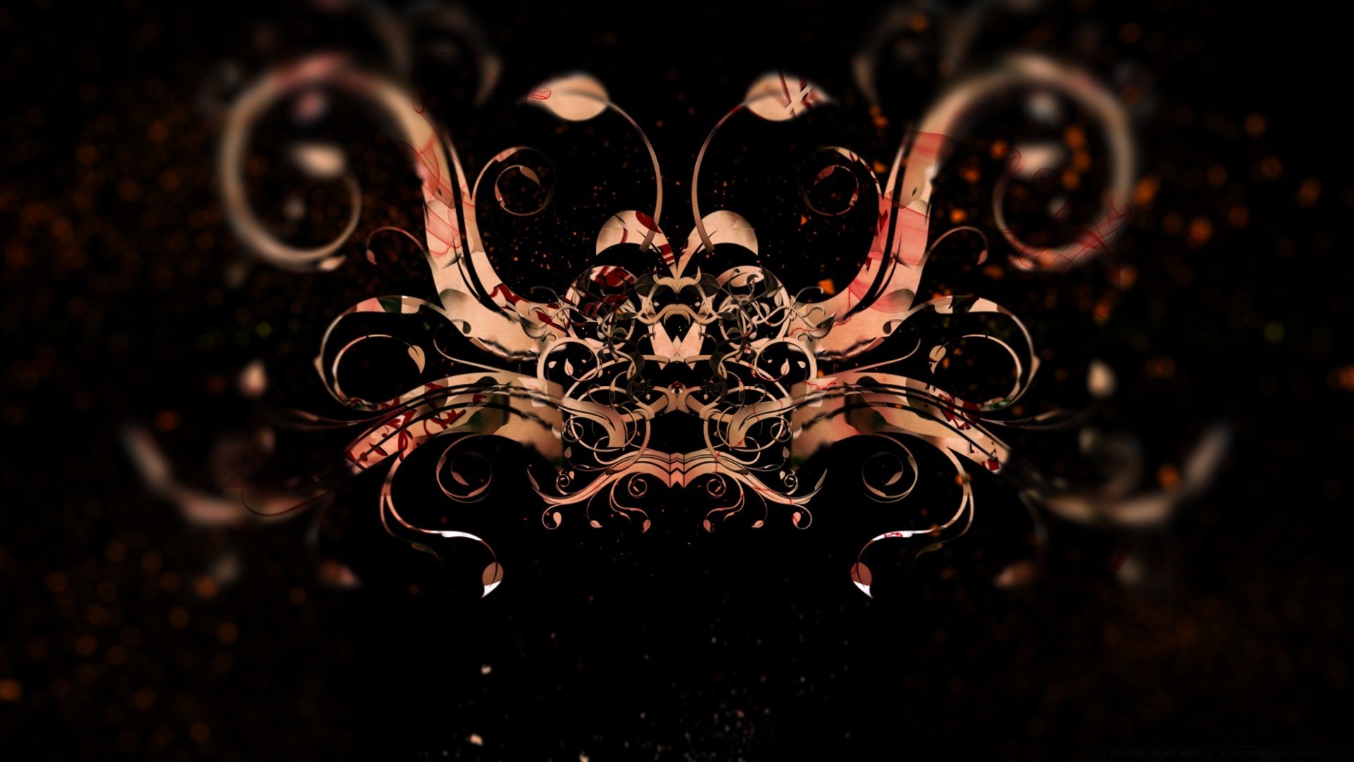 negro abstracto decoración escritorio forma diseño arte curva fantasía patrón vintage adornado textura