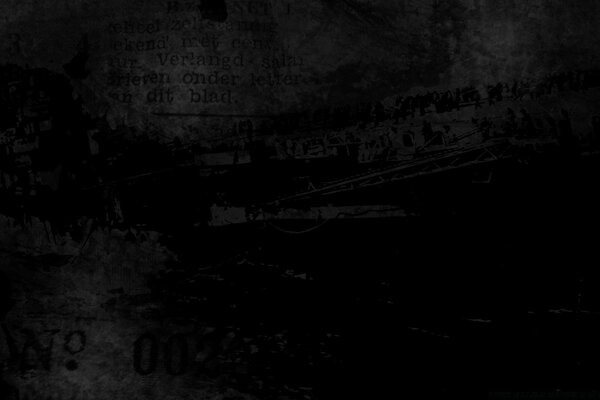 Arte sobre fondo oscuro letras negras