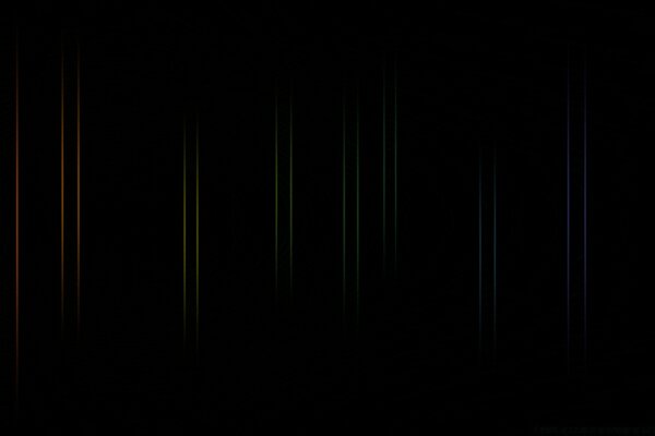 Fondo oscuro muchas rayas de diferentes colores arte