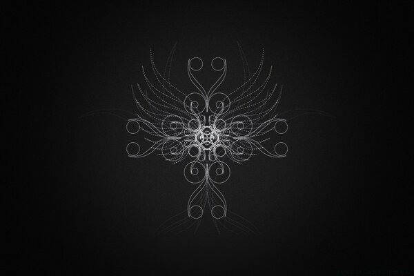 Ilustración de vector sobre fondo negro
