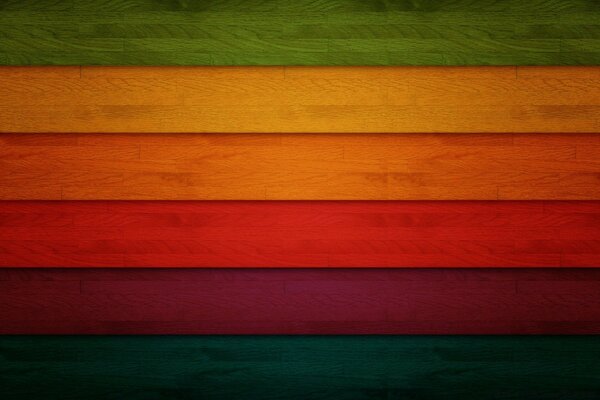 Tableros de madera pintados de la cerca