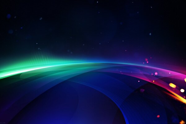 Imágenes del movimiento del espacio de la ciencia en colores brillantes