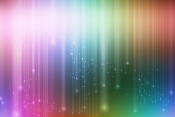 Lluvia multicolor de estrellas borrosas pintura