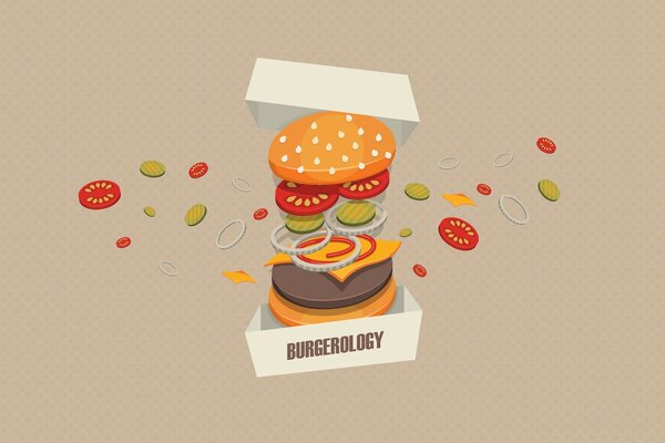 Hamburguesa que sale de la Caja