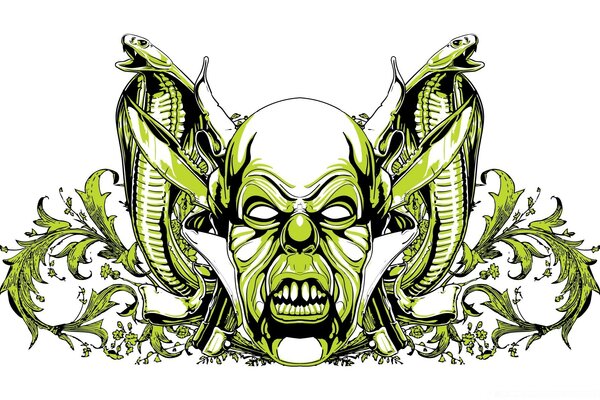 El temido dibujo de Gremlin con serpientes