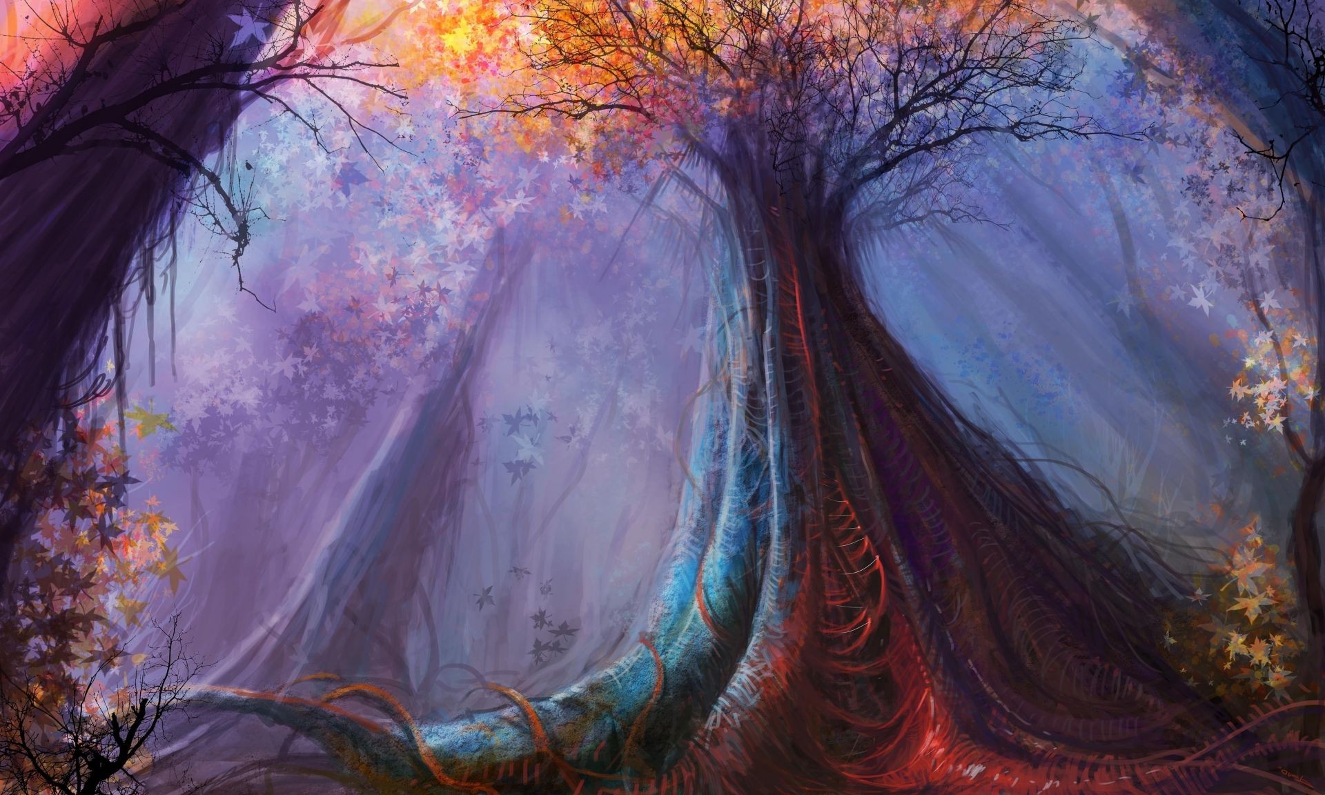 fantasía arte pintura abstracto color ilustración diseño artístico brillante