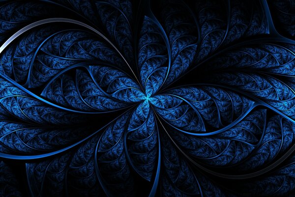 Patrón de dibujo abstracto en espiral