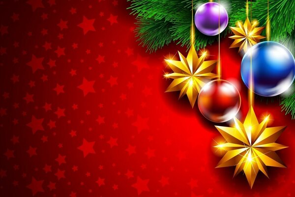 Decoraciones para año nuevo y Navidad
