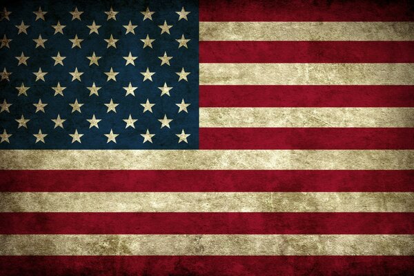 Bandera de América. patriotismo. grunge