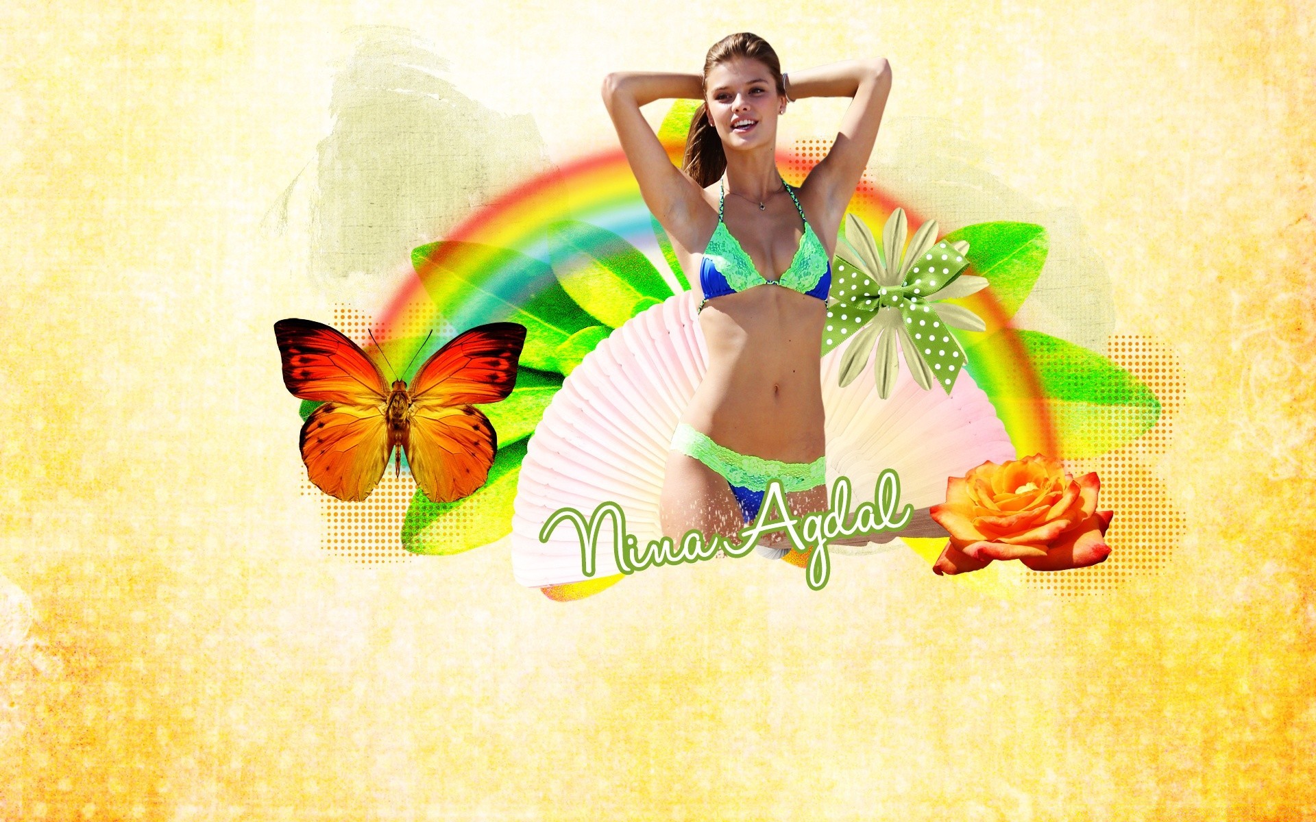 modelos relajación verano flor mujer