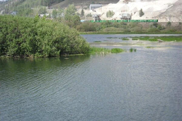 El lago y la isla. el tren pasa lejos