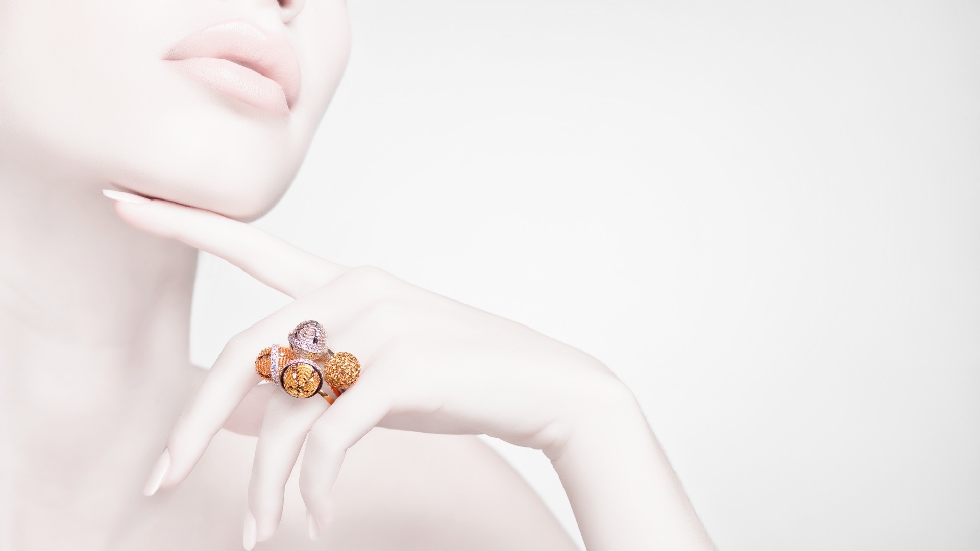 mujer desnudo chica cuero moda retrato