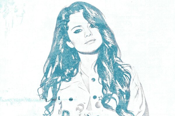 Retrato de una chica mododa con filtros