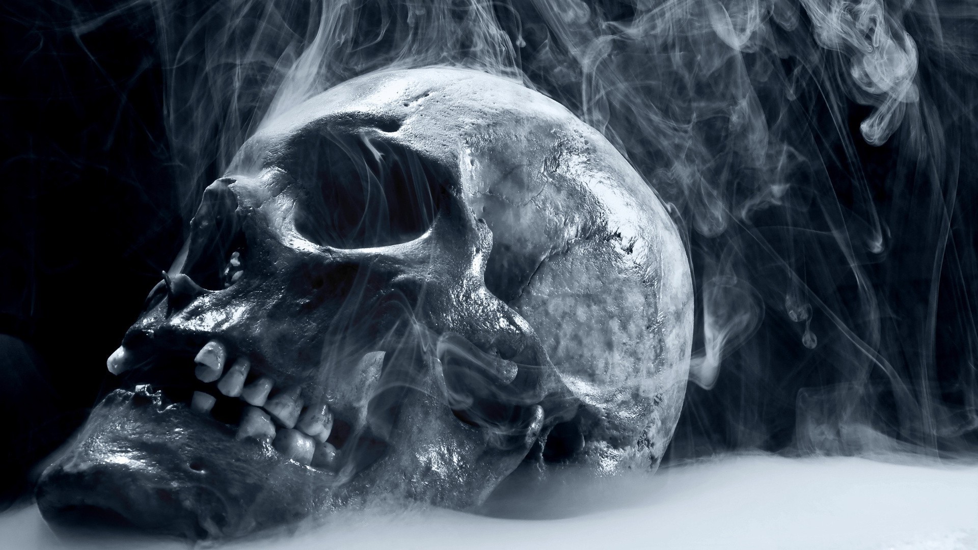 peligro arte halloween cráneo horror