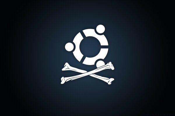 Ilustración de diseño de Linux con símbolo