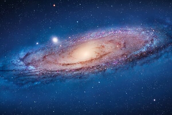 Hermosa imagen de una galaxia en el espacio