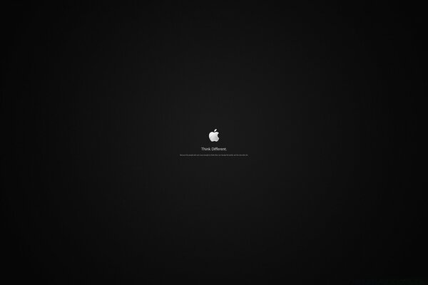 Logotipo de Apple manzana blanca sobre fondo negro